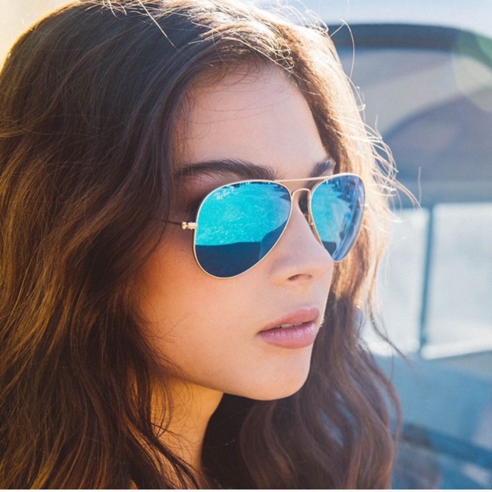 Ray-Ban blue lense aviators